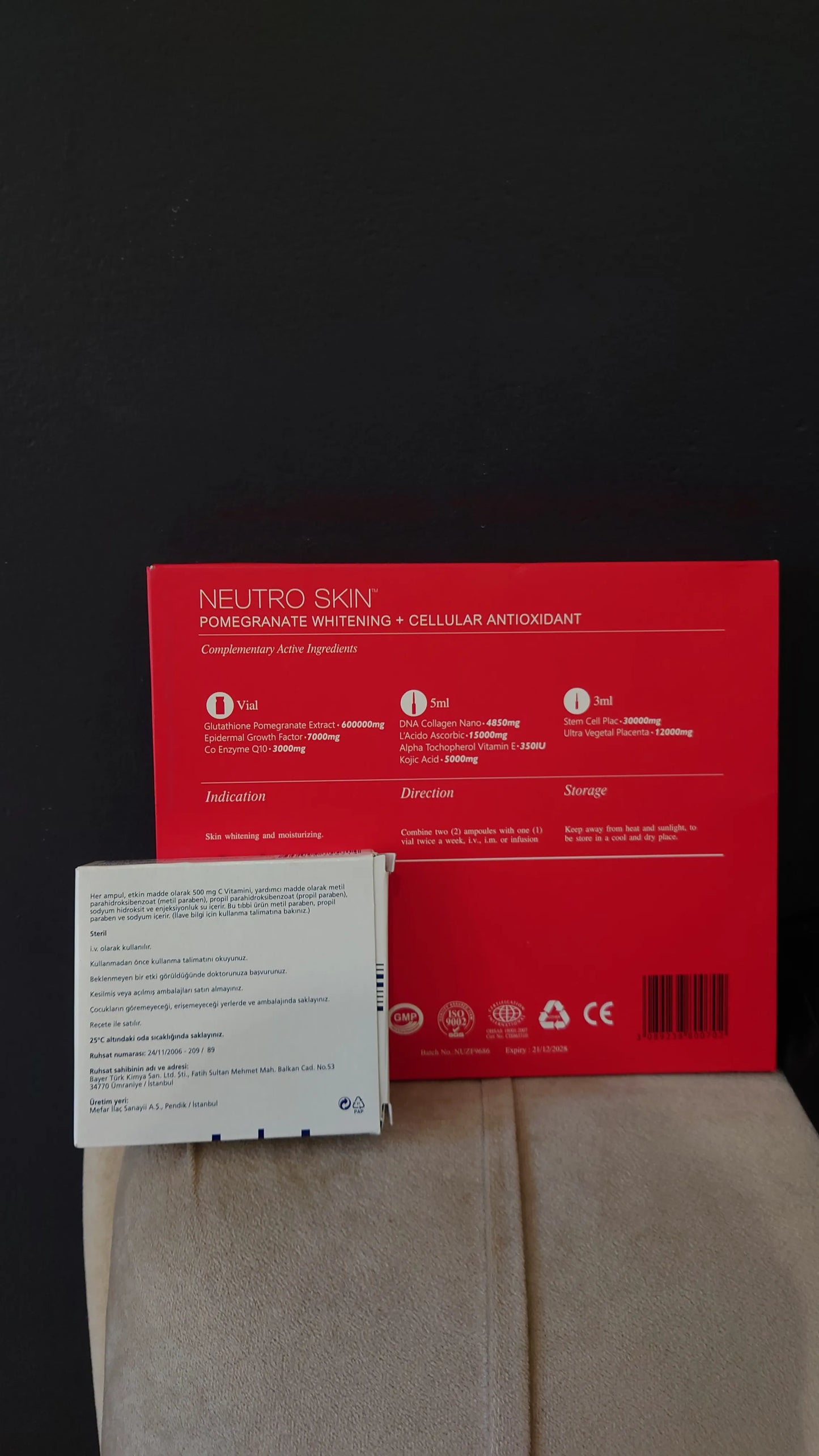 neutro skin pomegranate whitening injection