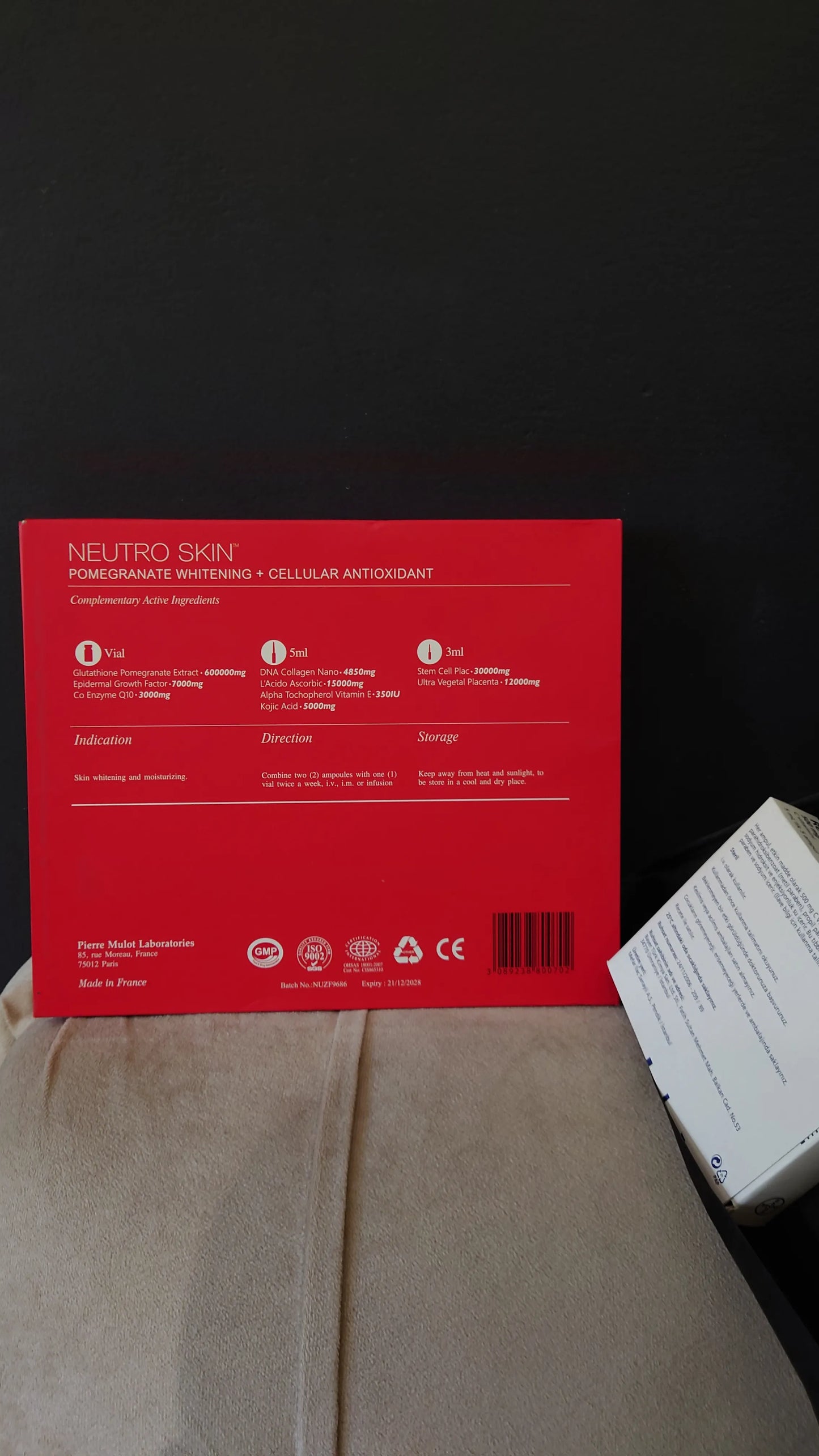 neutro skin pomegranate whitening injection