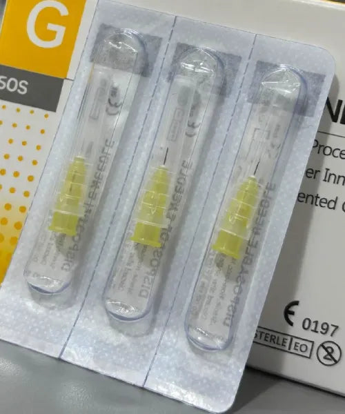 Mesotherapy Needles – Yellow 30G x 4mm - 100pcs