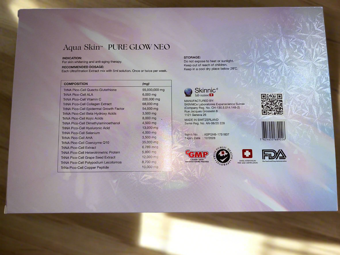 Aqua Skin Pure Glow NEO Whitening Injection | 30 Sessions – ApniCare.Pk