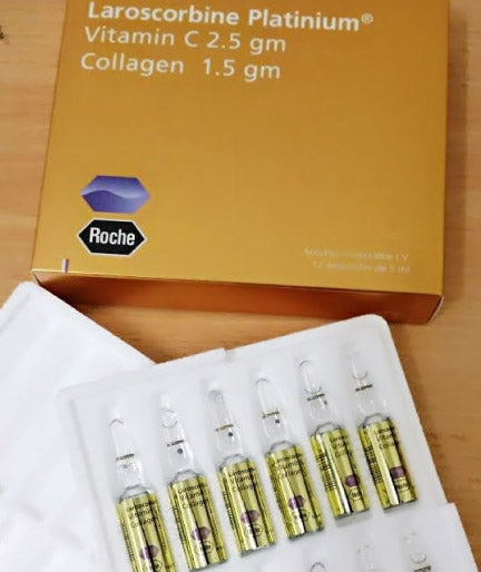 Laroscorbine Platinum Vitamin C Collagen injection - Roche Whitening Injection